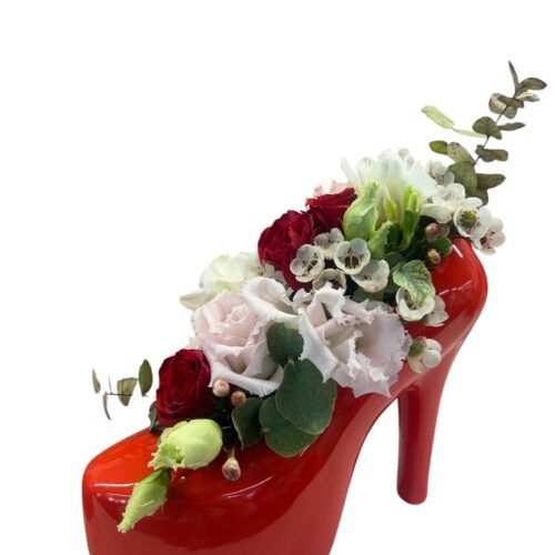 Scarpetta Couture in Ceramica – Vaso Floreale Decorativo